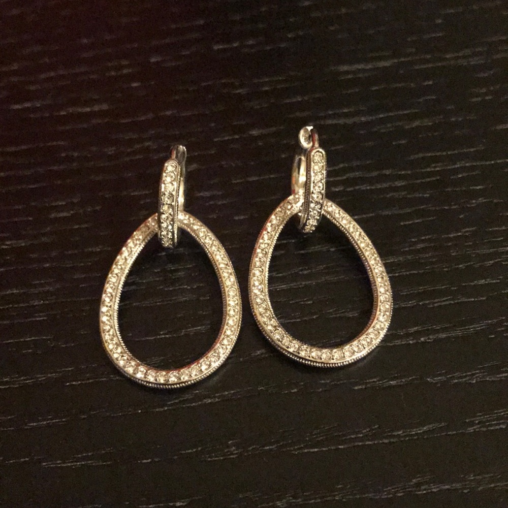 Designer costume teardrop pendant earrings